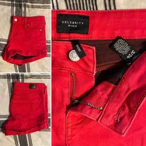 Celebrity Pink - Red Shorts